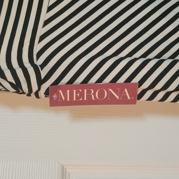 MERONA Chevron black & white maxi skirt NWT - Picture 4 of 7